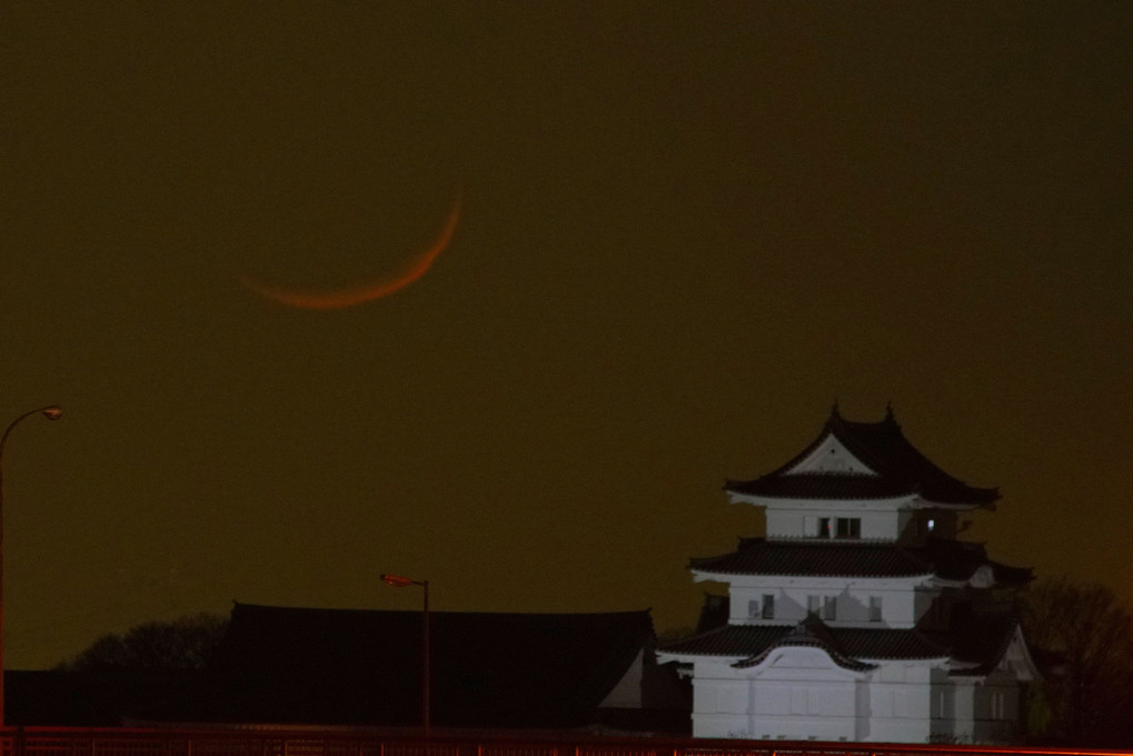 月と関宿城2021.3.16
