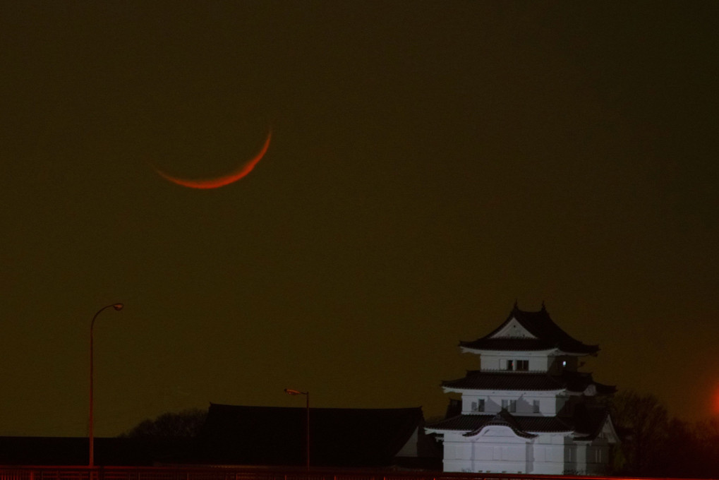 月と関宿城2021.3.16