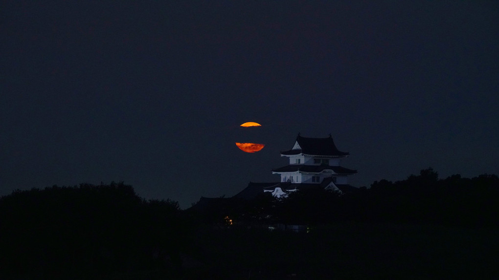 月の入と関宿城2021.7.24
