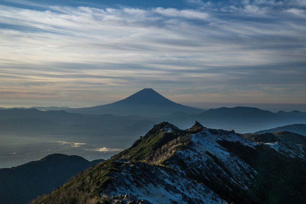 彼方の富士山