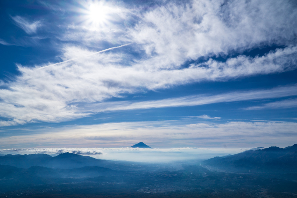 南八ヶ岳からの富士山　20151103