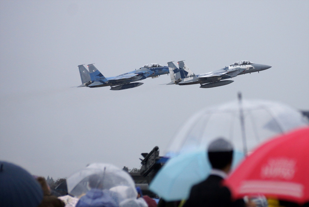 雨の航空祭