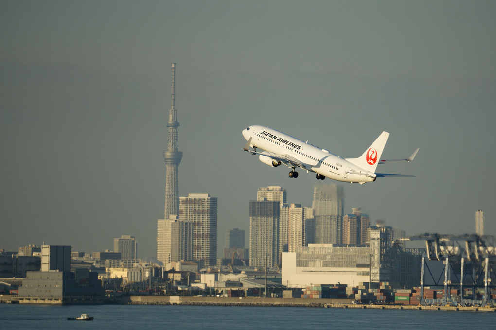 東京と飛行機