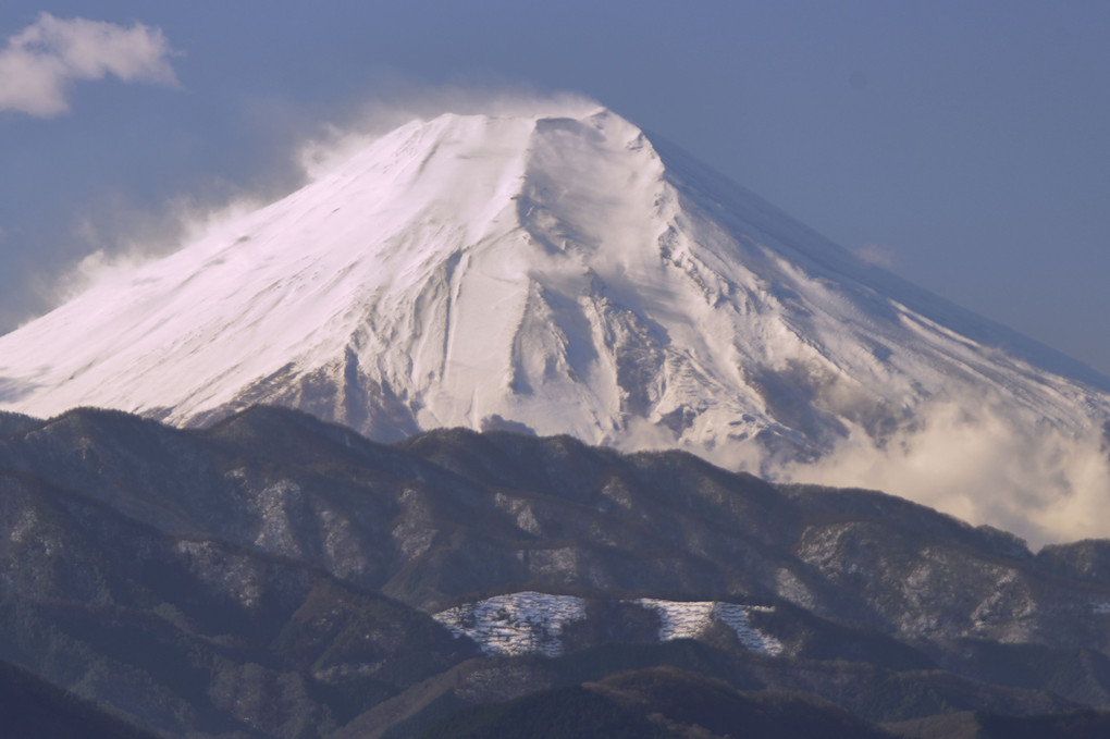 和田峠から望む富士