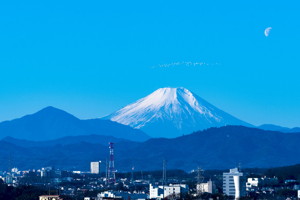 快晴な富士のお正月2016
