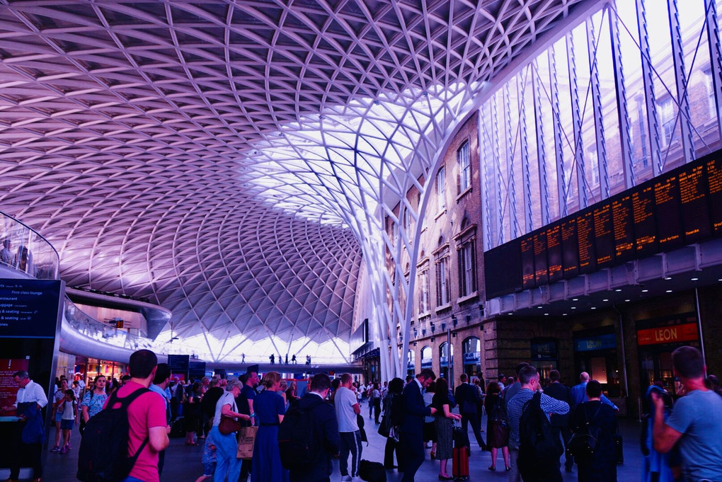 世界でも美しい駅、ロンドン、キングスクロス駅