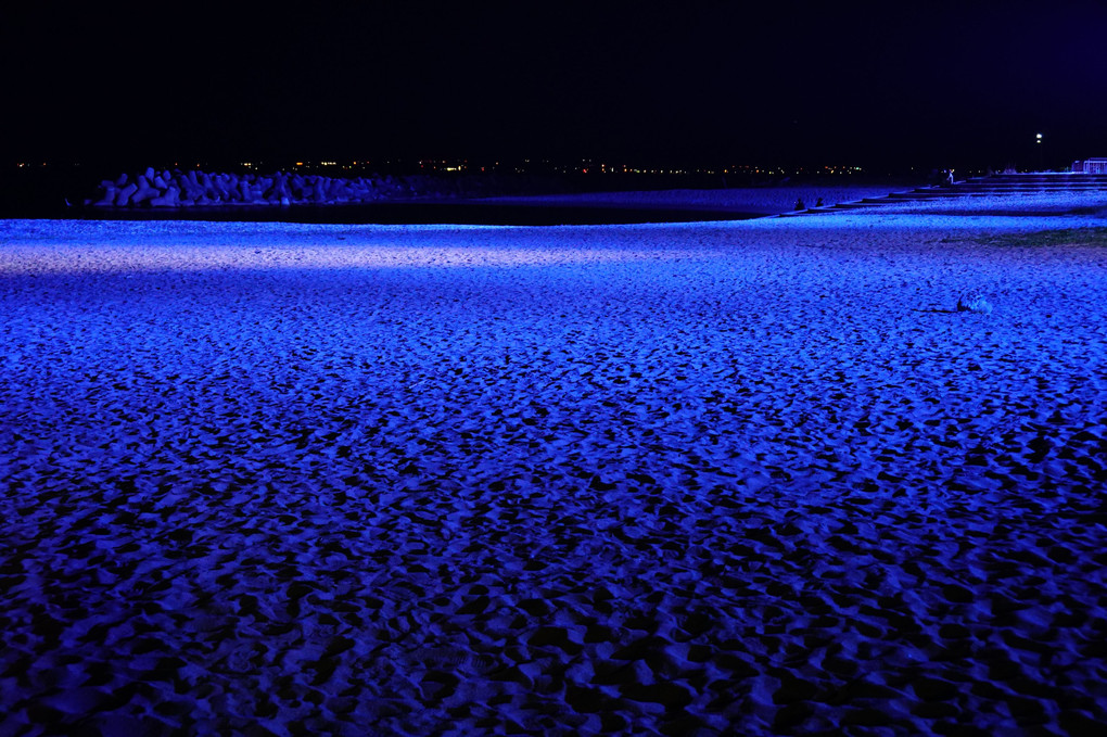 浜はブルー