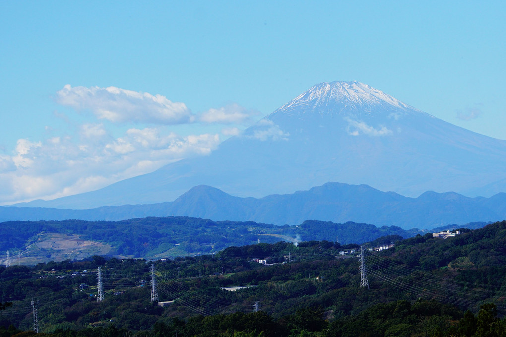 秋晴れの富士山