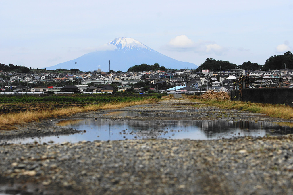 雨上がりの富士山