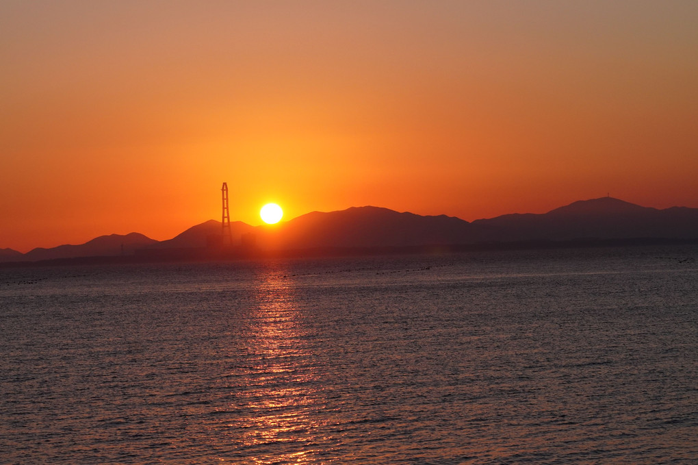 篠島からの朝陽