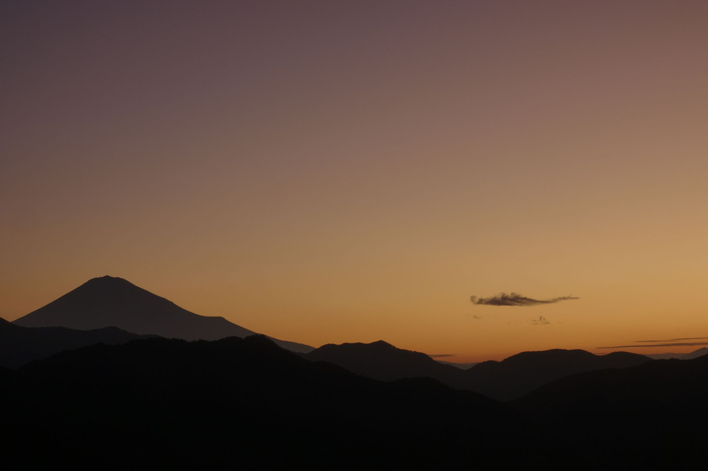 富士山からの鶴の舞い