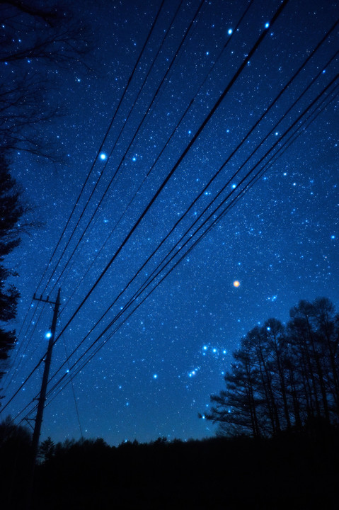 沈む冬の星座たち