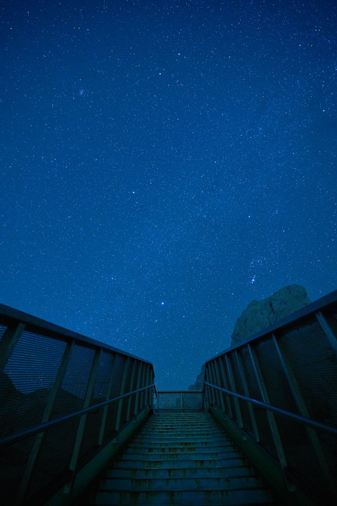 stairway to starry sky