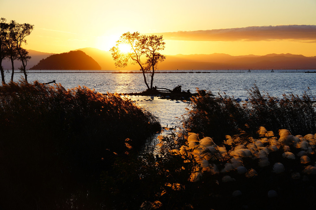 湖北の夕暮れ