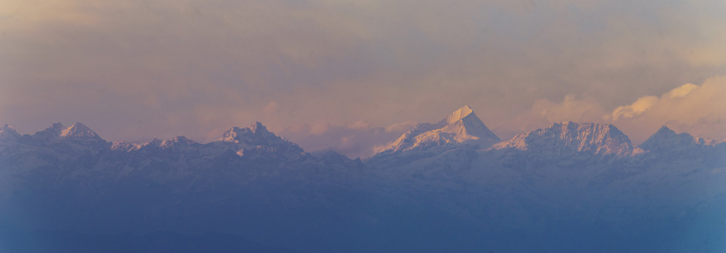 Sunset in Nagarkot, Nepal