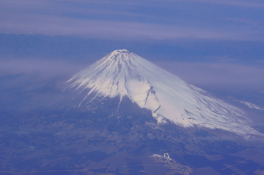 機窓～富士山