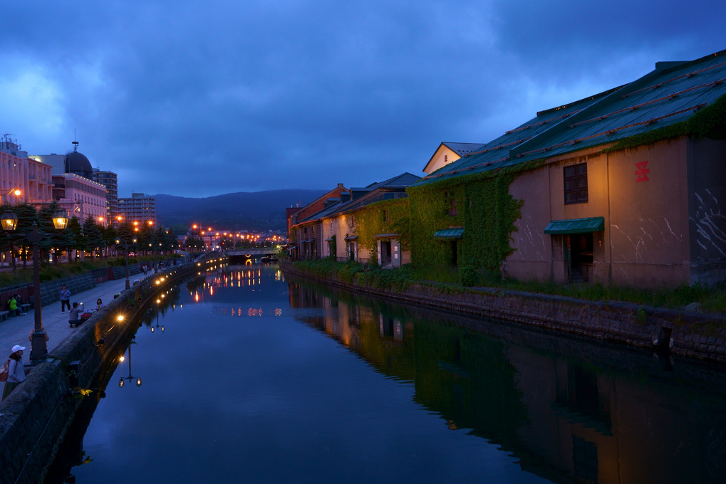 小樽運河の夕景