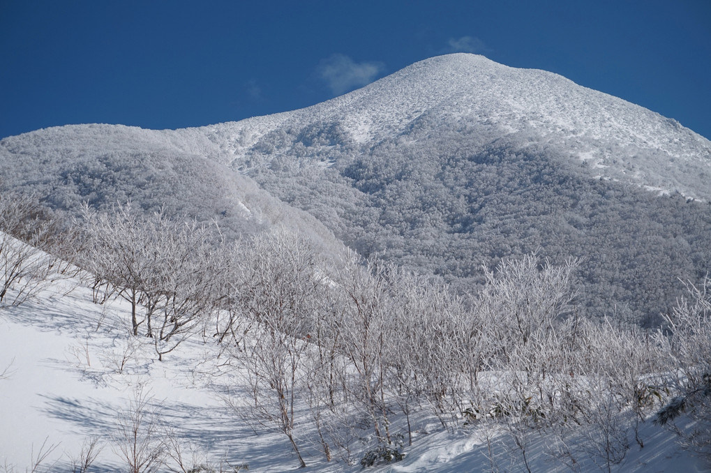磐梯山の雪化粧