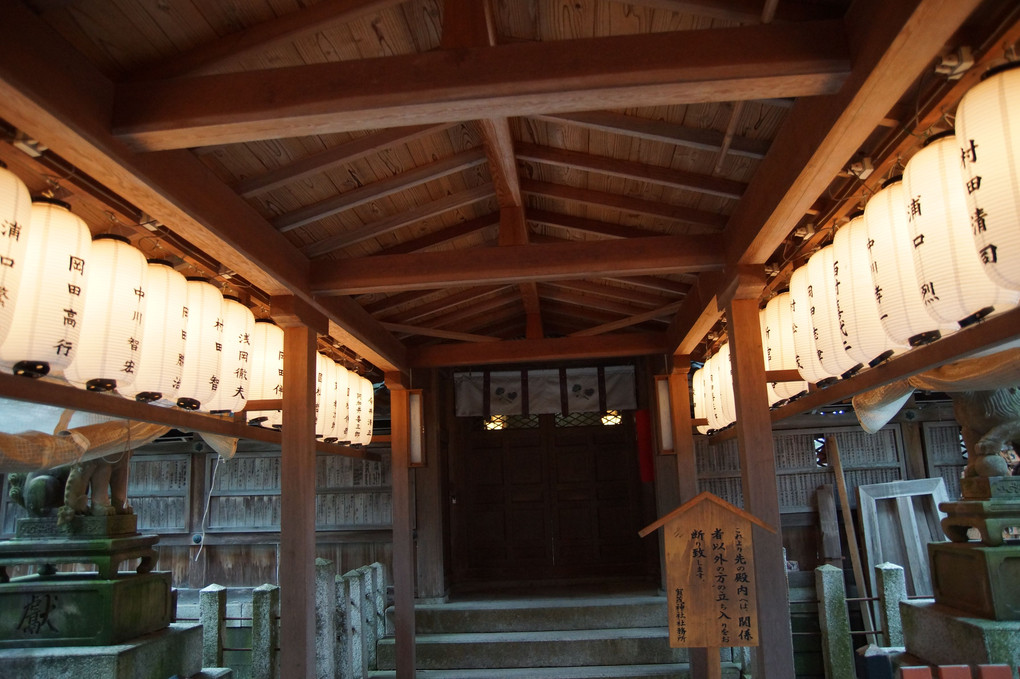 夕方に・・・加茂神社に行ってきました。