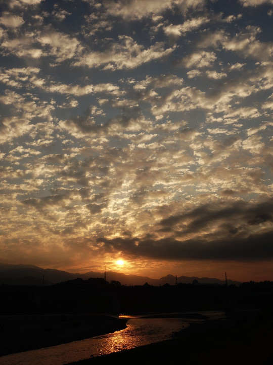 朝日に祈る