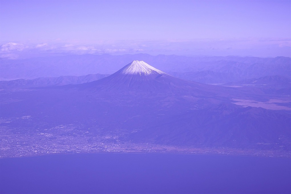 俯瞰　富士山