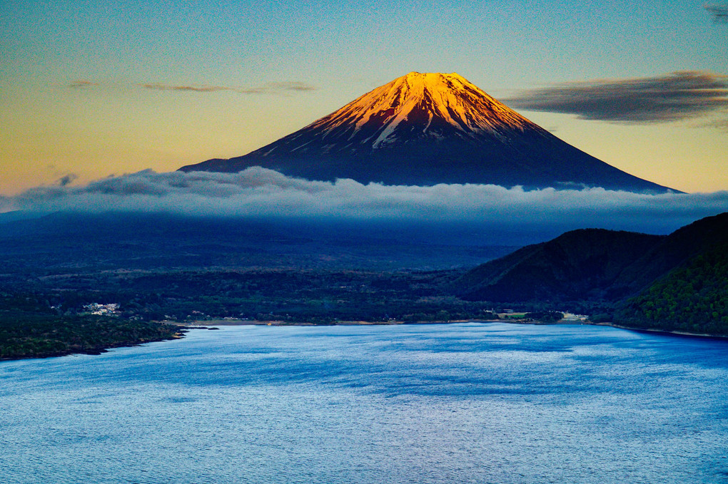 富士山と本栖湖