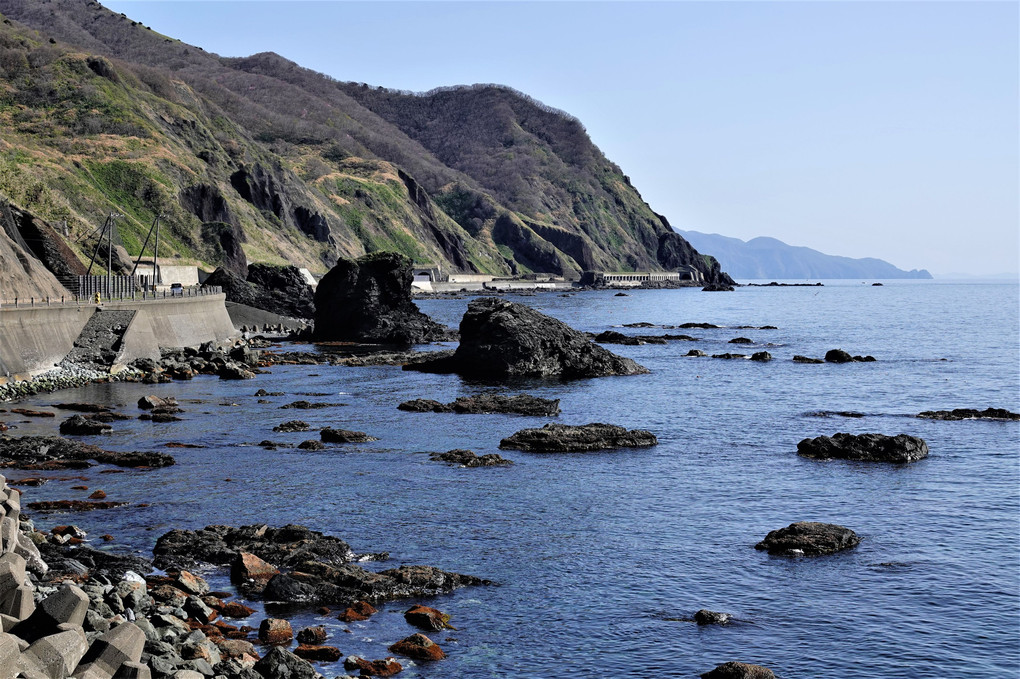 北海道最南端から見えた岩木山