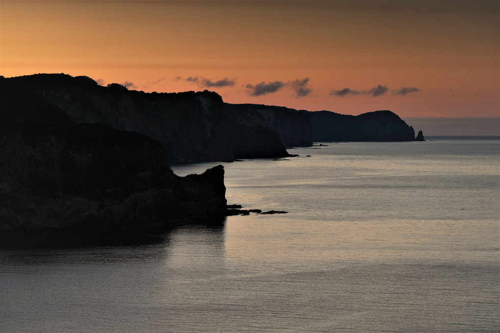 積丹半島の夕暮れ