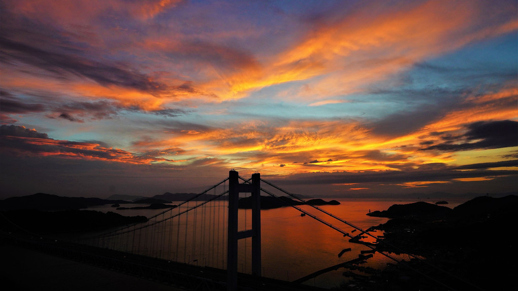 瀬戸大橋夕景