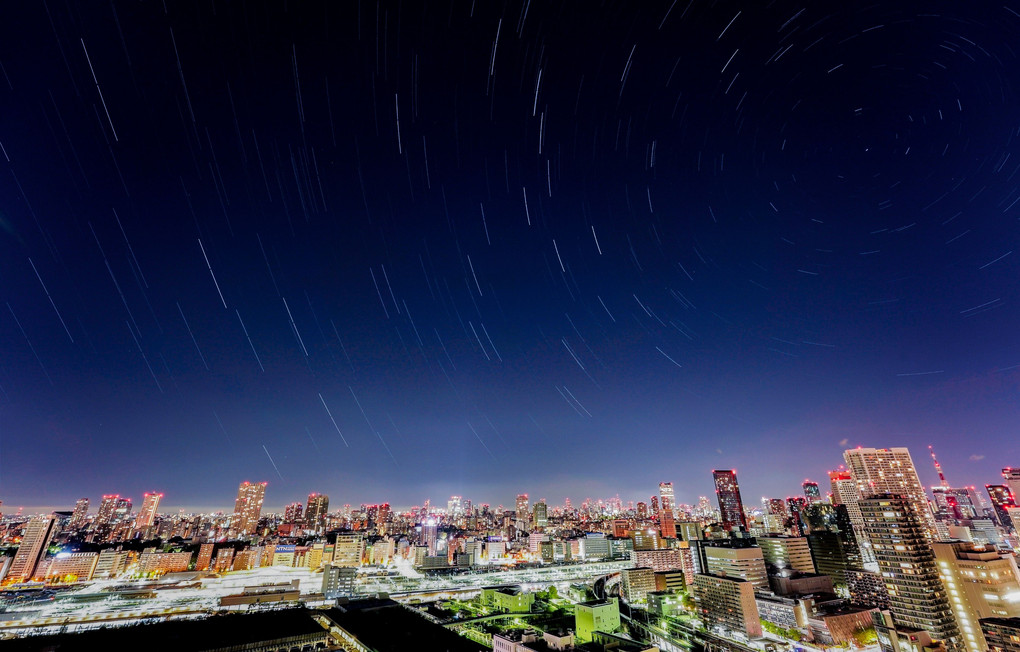 星空と東京の夜景 #STAYHOME