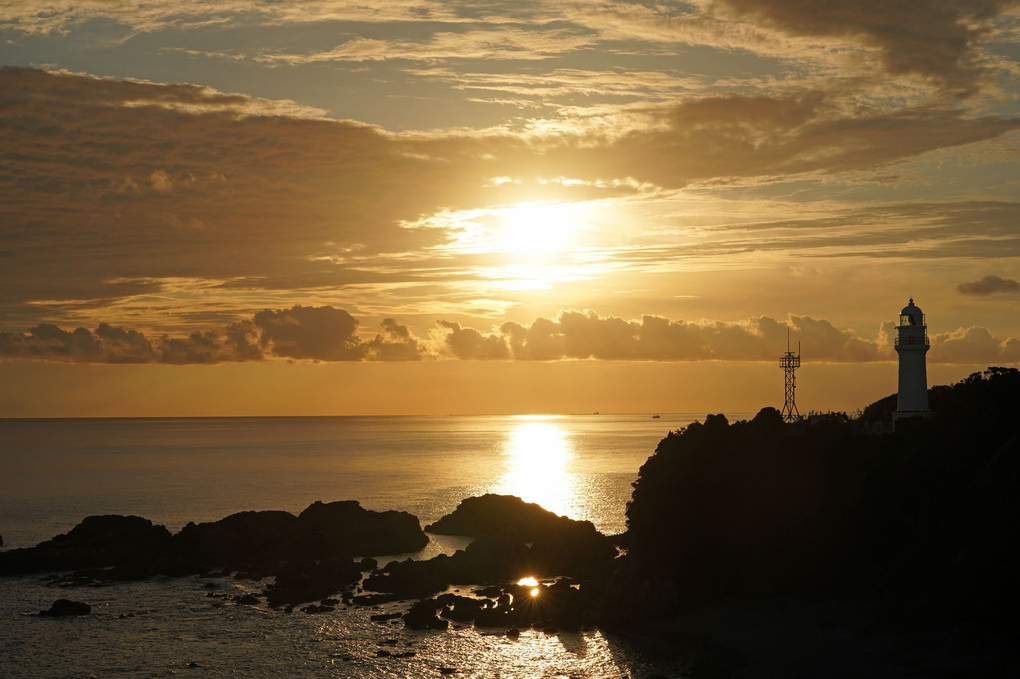 潮岬の夕陽