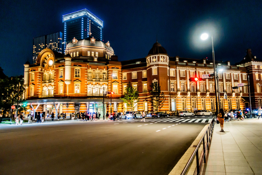 夜景 東京駅