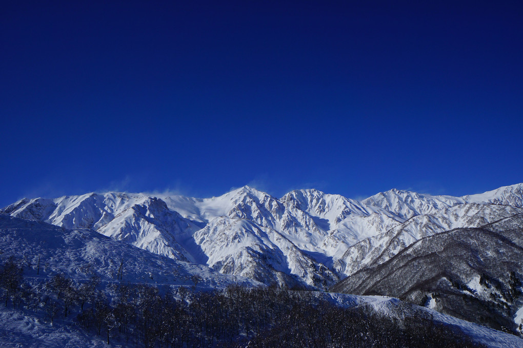 快晴の白馬三山