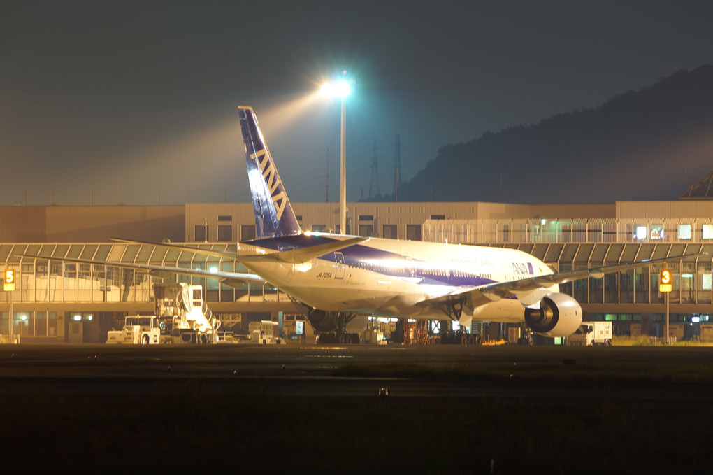 夜の空港