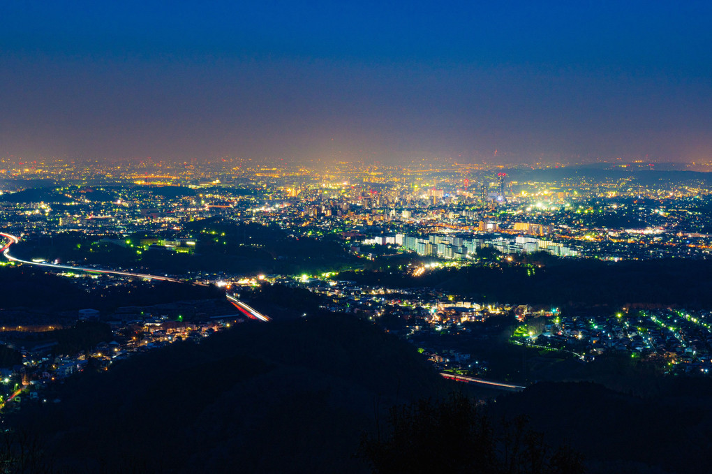 今年初の（八王子市内）夜景