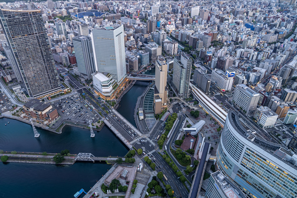 都会の絶景（桜木町駅方面）