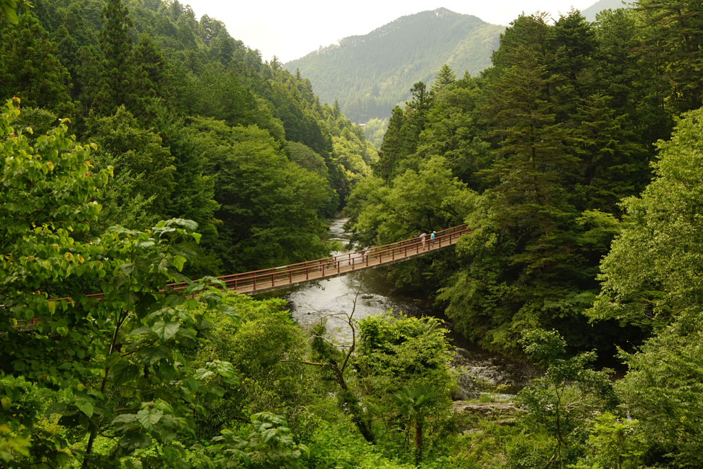 秋川に渡る石舟橋