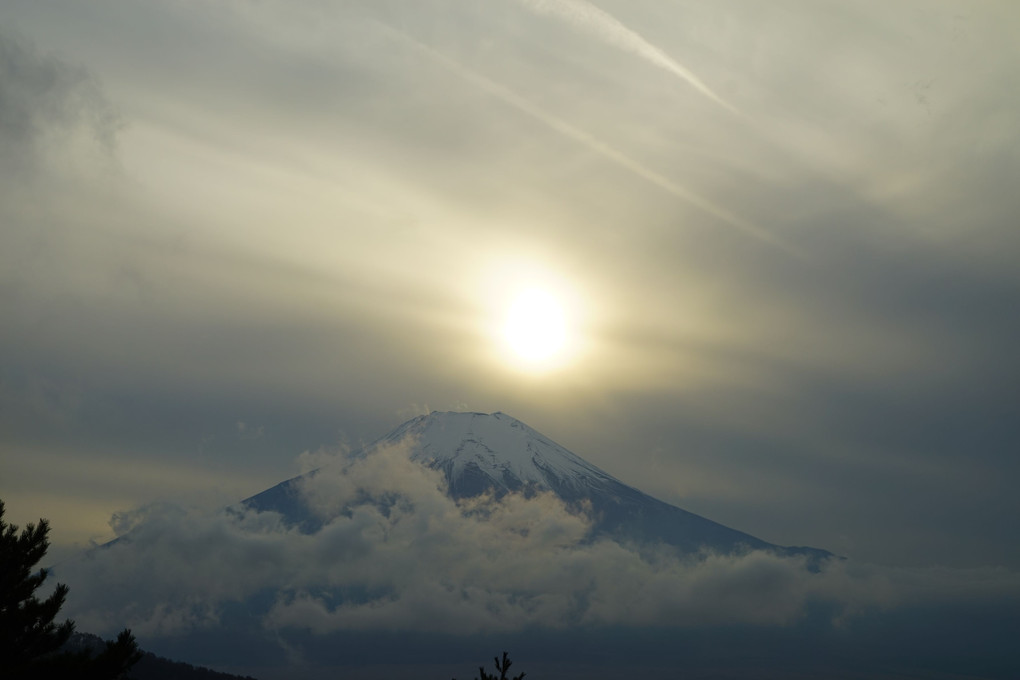 二十曲がり峠からの、富士山