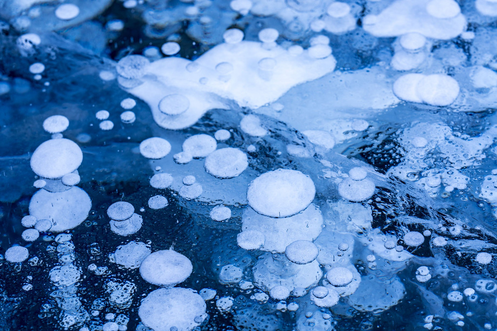 Ice Bubbles in Nukabira