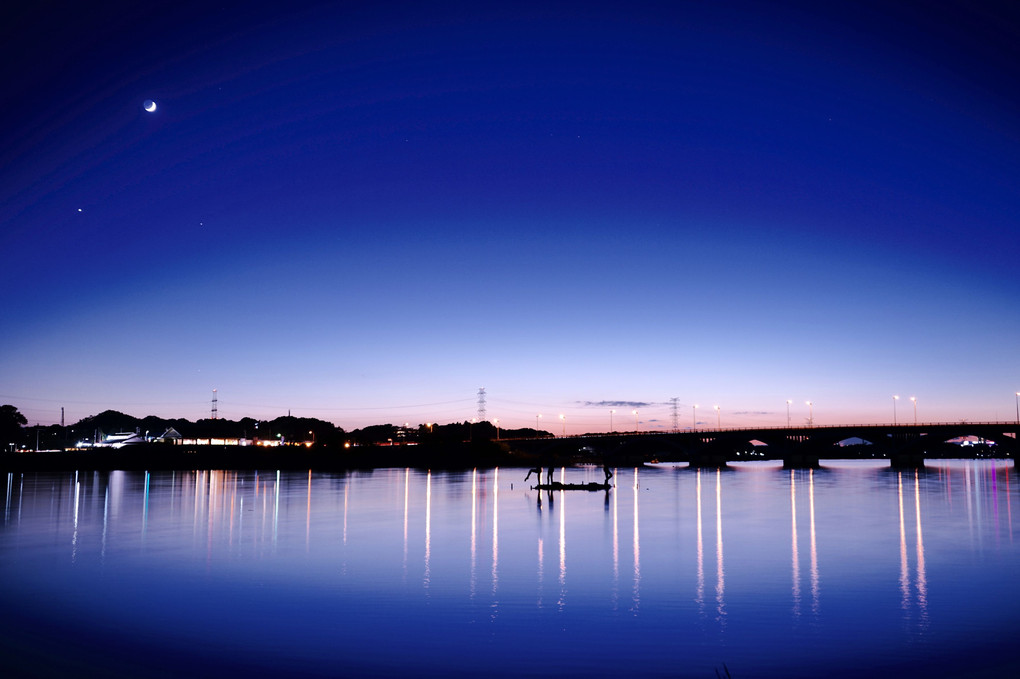 手賀沼の夕景