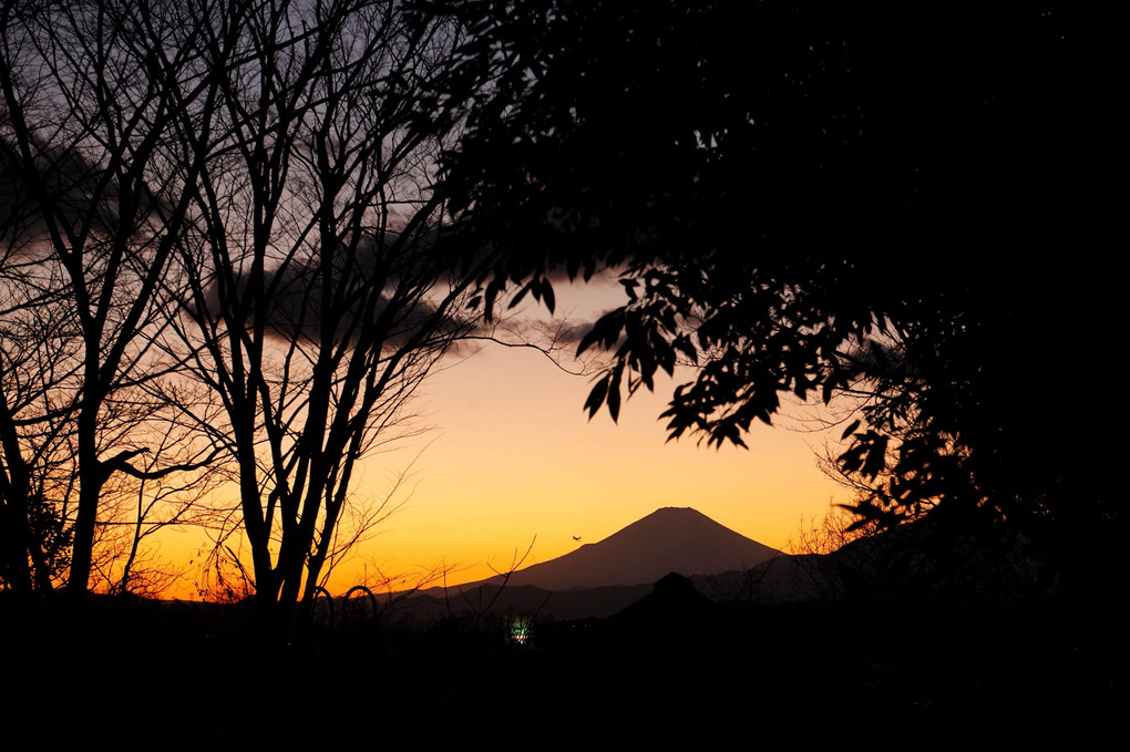 富士の夕景！