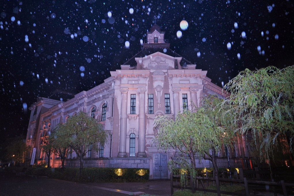 雨の新潟歴史博物館