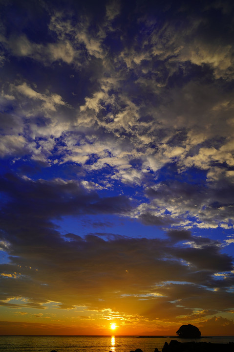 比美乃江公園の朝陽