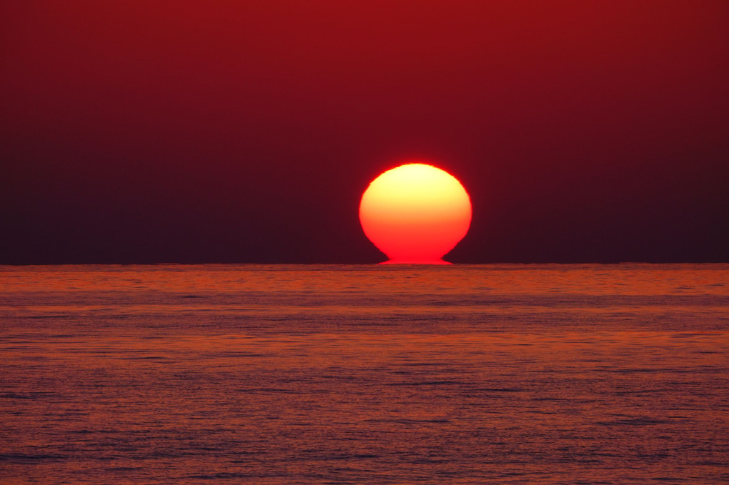 夕景 大島諸願堂