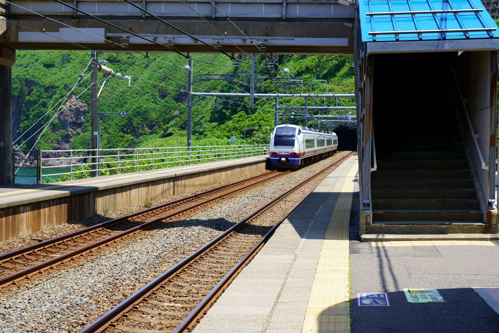 絶景駅を訪ねて５　～青海川駅～
