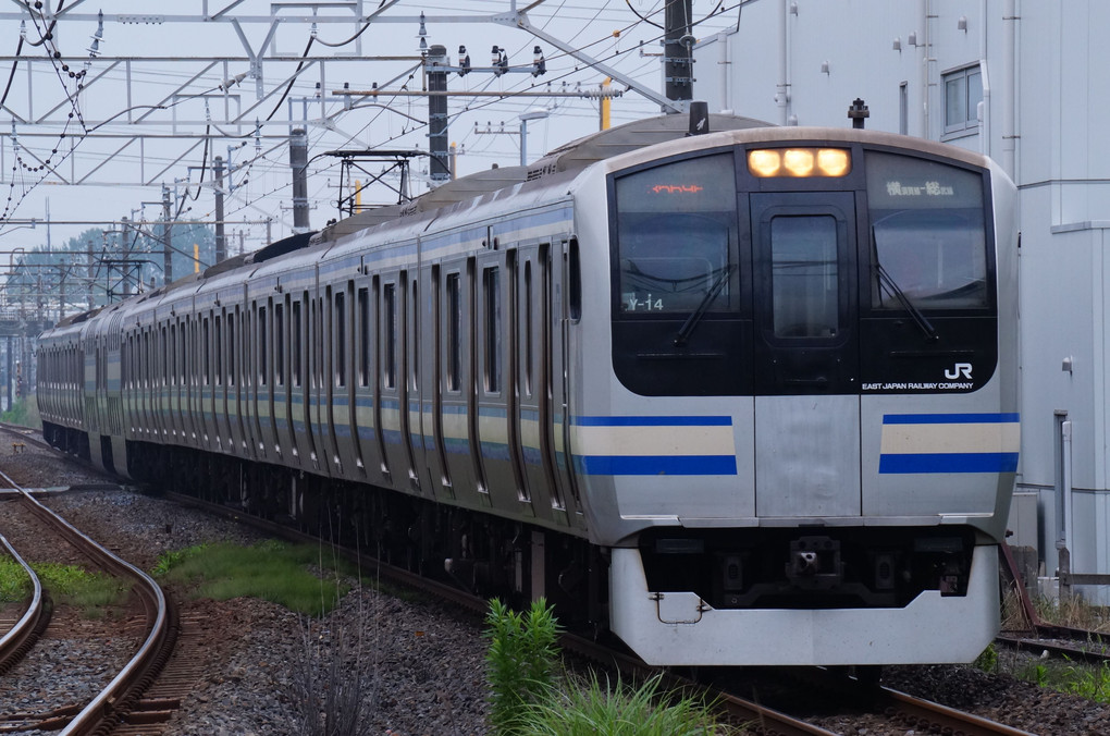 横須賀・総武快速線 E217系電車。