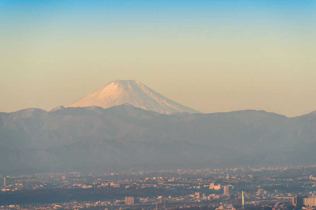 六本木ヒルズ展望台からの富士山