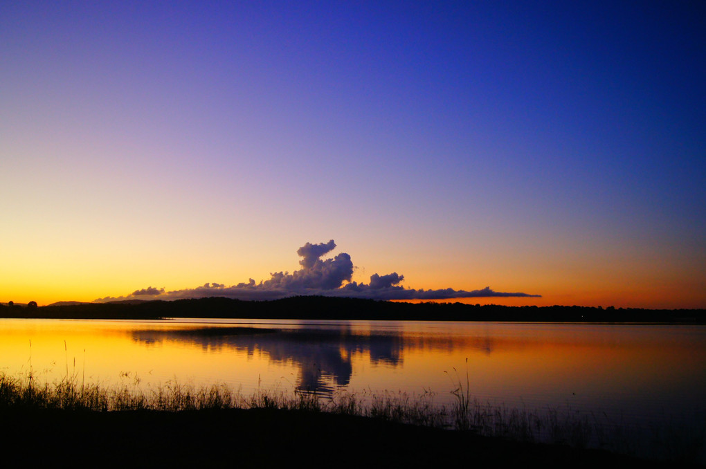 Clouds on the water 