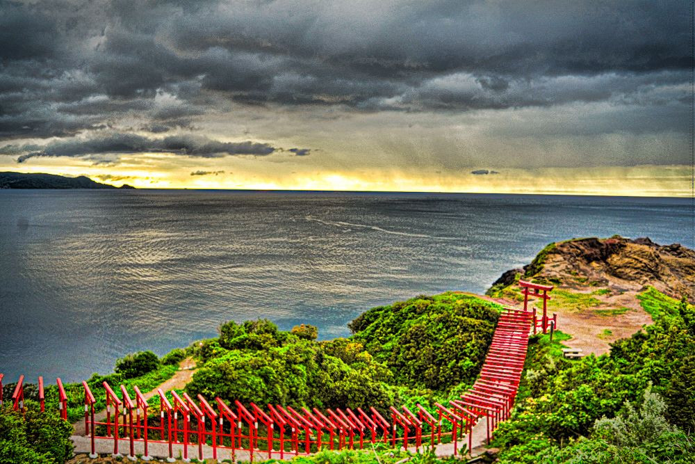 元乃隅稲荷神社/夕景HDR