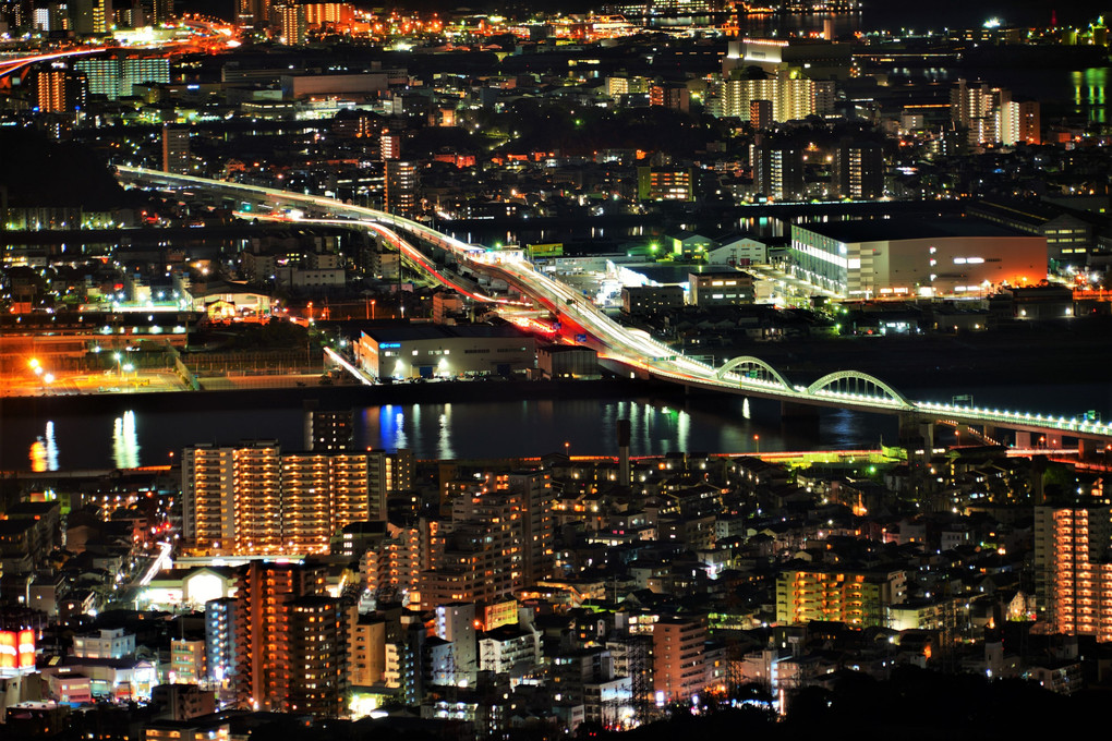 広島市街の夕景と夜景(10枚)